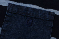 INDIGO DISCHARGE PRINT RELAXED FIT TEE MENS