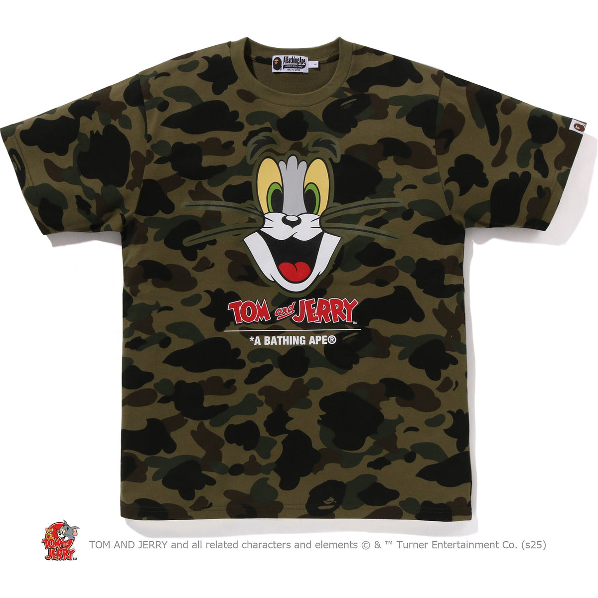 BAPE X TOM AND JERRY 85TH - 1ST CAMO TEE MENS