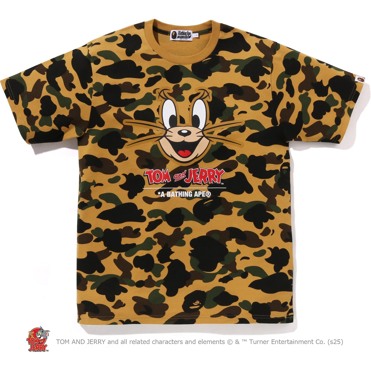 BAPE X TOM AND JERRY 85TH - 1ST CAMO TEE MENS