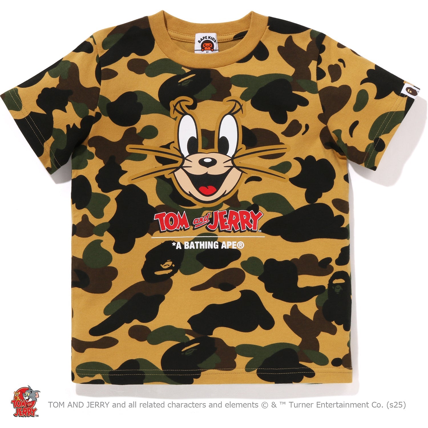 BAPE X TOM AND JERRY 85TH - 1ST CAMO TEE KIDS