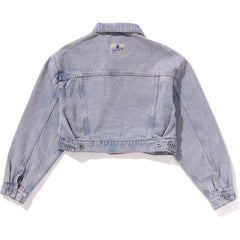 OVERDYE CROPPED DENIM JACKET LADIES