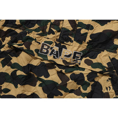 CRINKLE EFFECT 1ST CAMO HALF ZIP HOODIE JACKET MENS