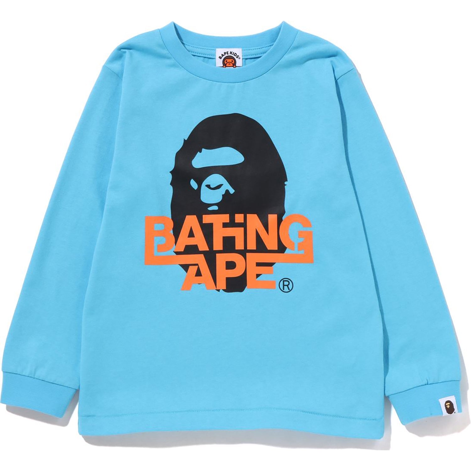 BATHING APE APE HEAD L/S TEE KIDS