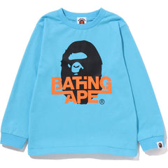 BATHING APE APE HEAD L/S TEE KIDS