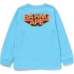 BATHING APE APE HEAD L/S TEE KIDS