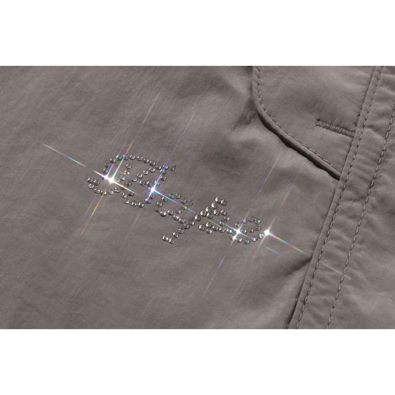 CRYSTAL STONE BAPE LOGO ARMY PANTS LADIES