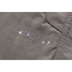 CRYSTAL STONE BAPE LOGO ARMY PANTS LADIES