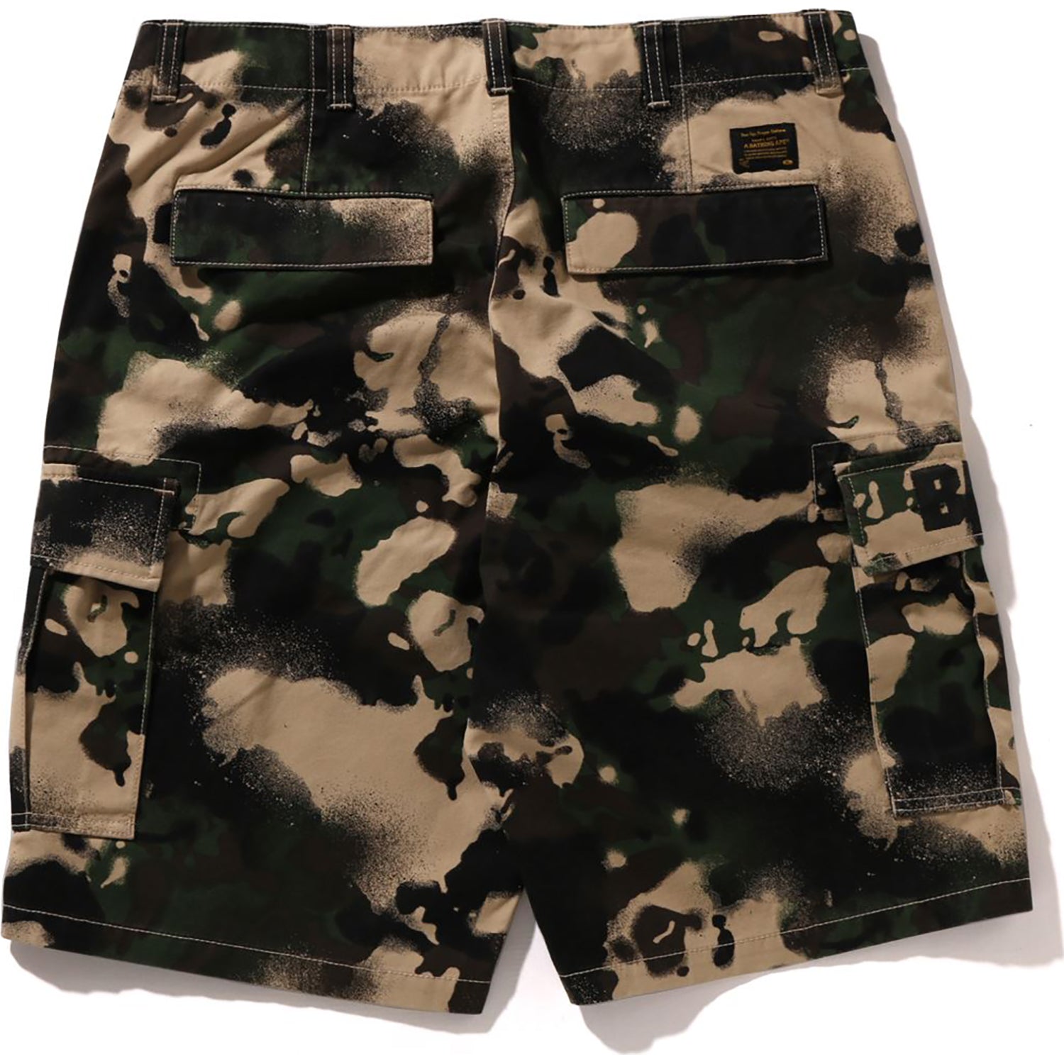 MAP CAMO REGULAR FIT CARGO SHORTS MENS