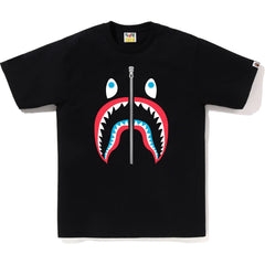 BAPE MENS COLORS SHARK HEAD T-SHIRT
