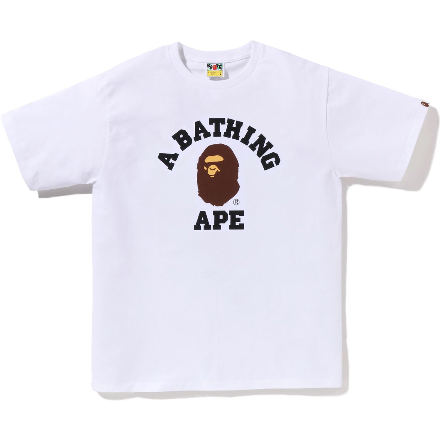 BAPE MENS PIGMENT COLLEGE T-SHIRT