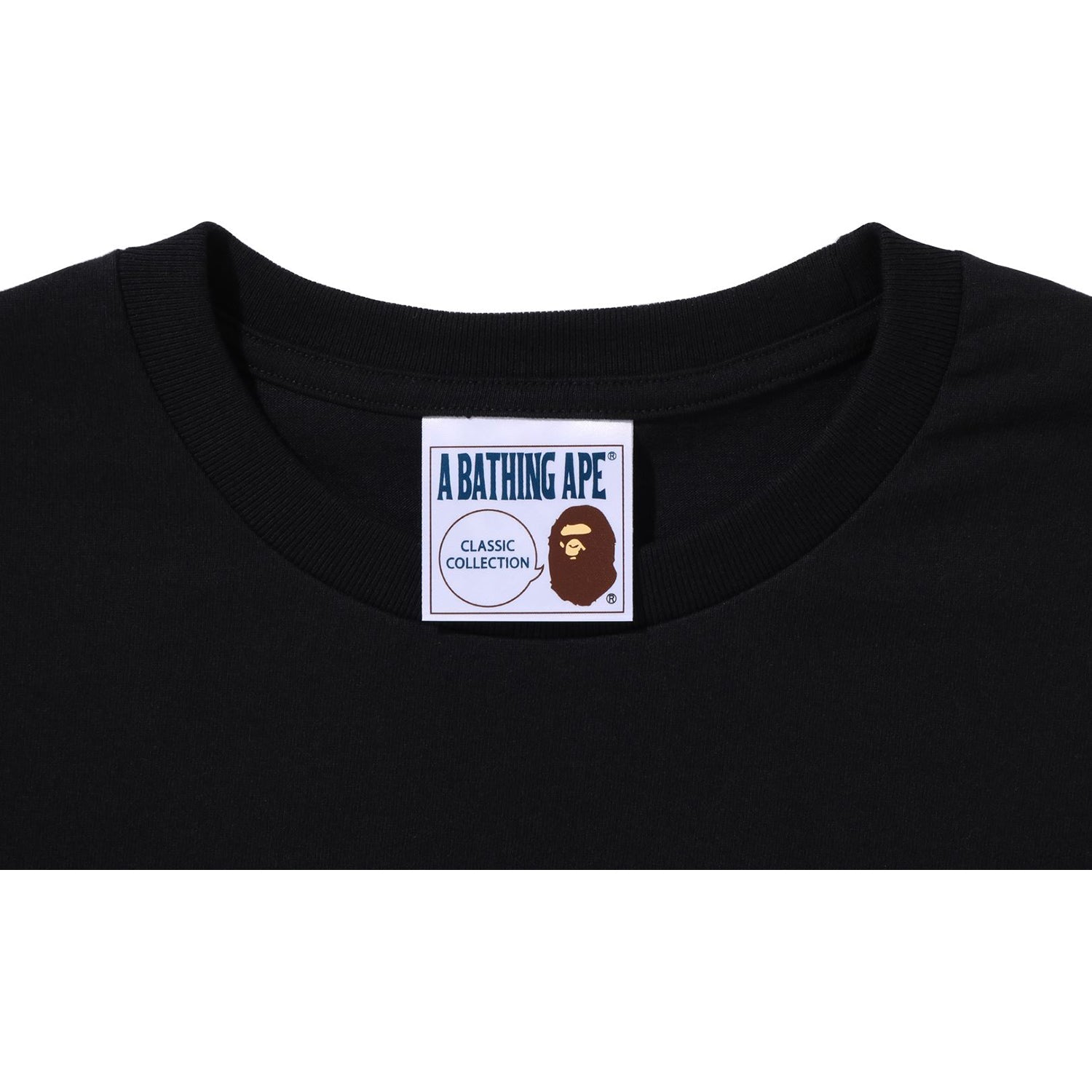 A BATHING APE LETTERED TEE MENS