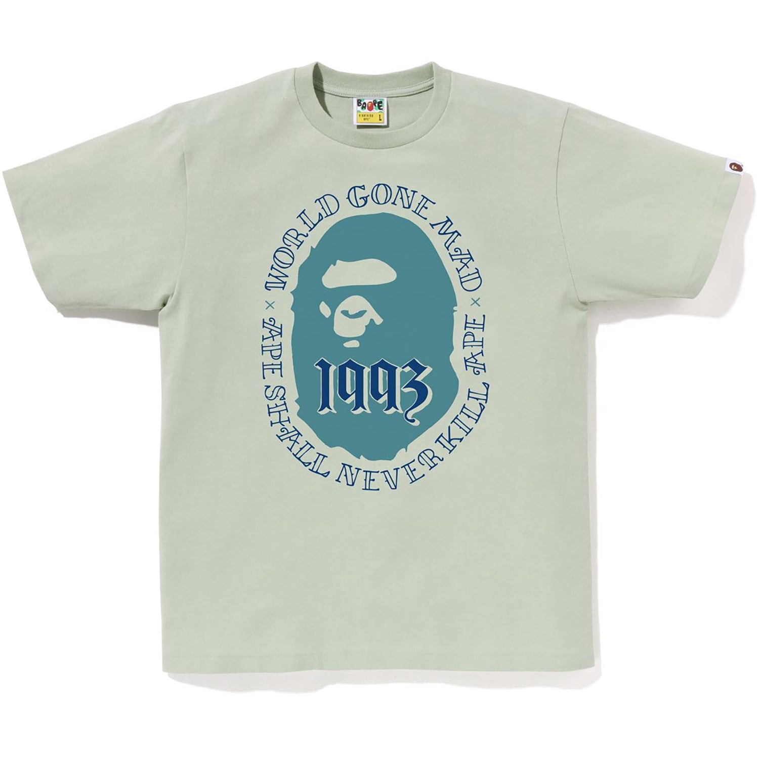 BAPE MENS COTTON APE HEAD 1993 T-SHIRT