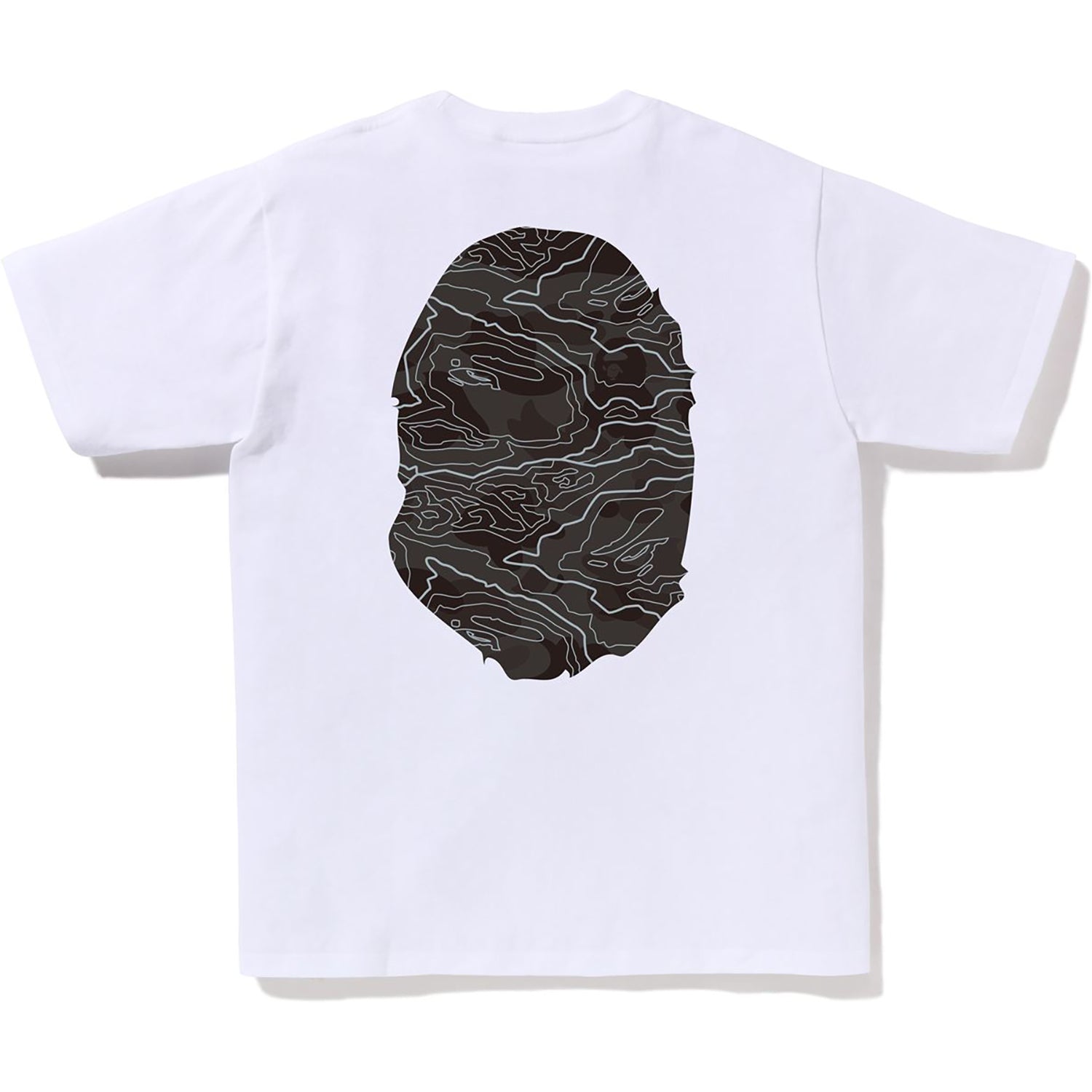 LAYERED LINE CAMO BIG APE HEAD TEE MENS
