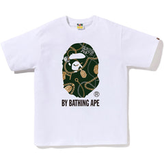 BAPE MENS JEWELS PATTERN BY BATHING APE TEE