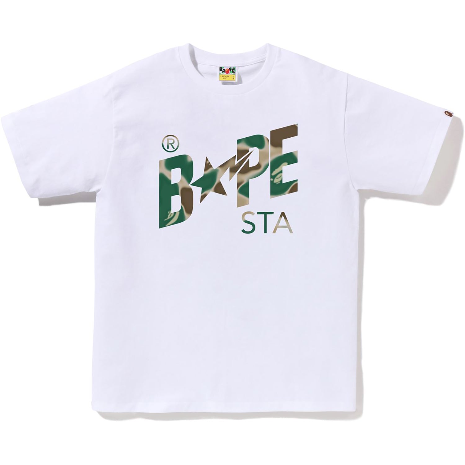 LIQUID CAMO BAPE STA LOGO TEE MENS