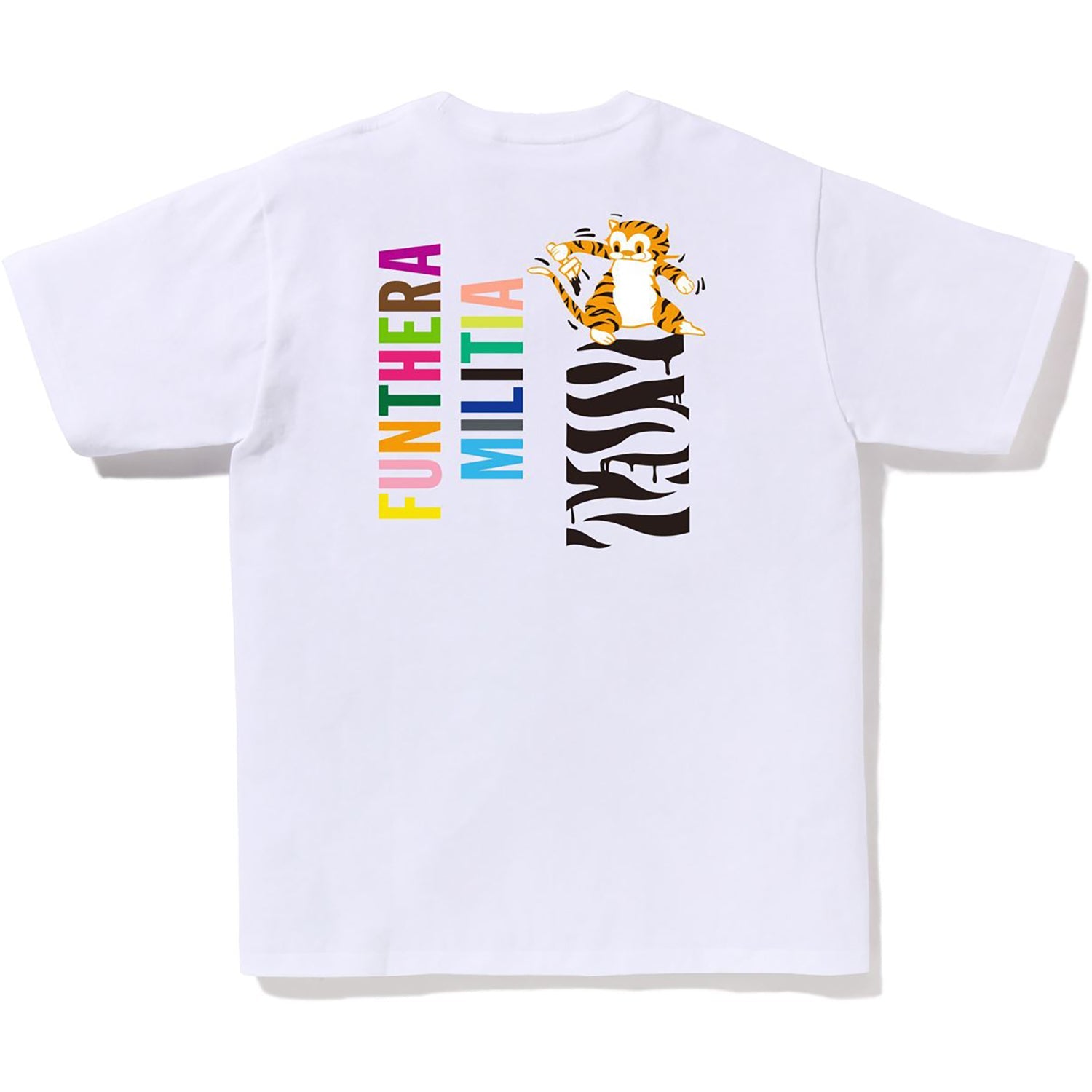 BAPE MENS COLORS TIGER HEAD T-SHIRT