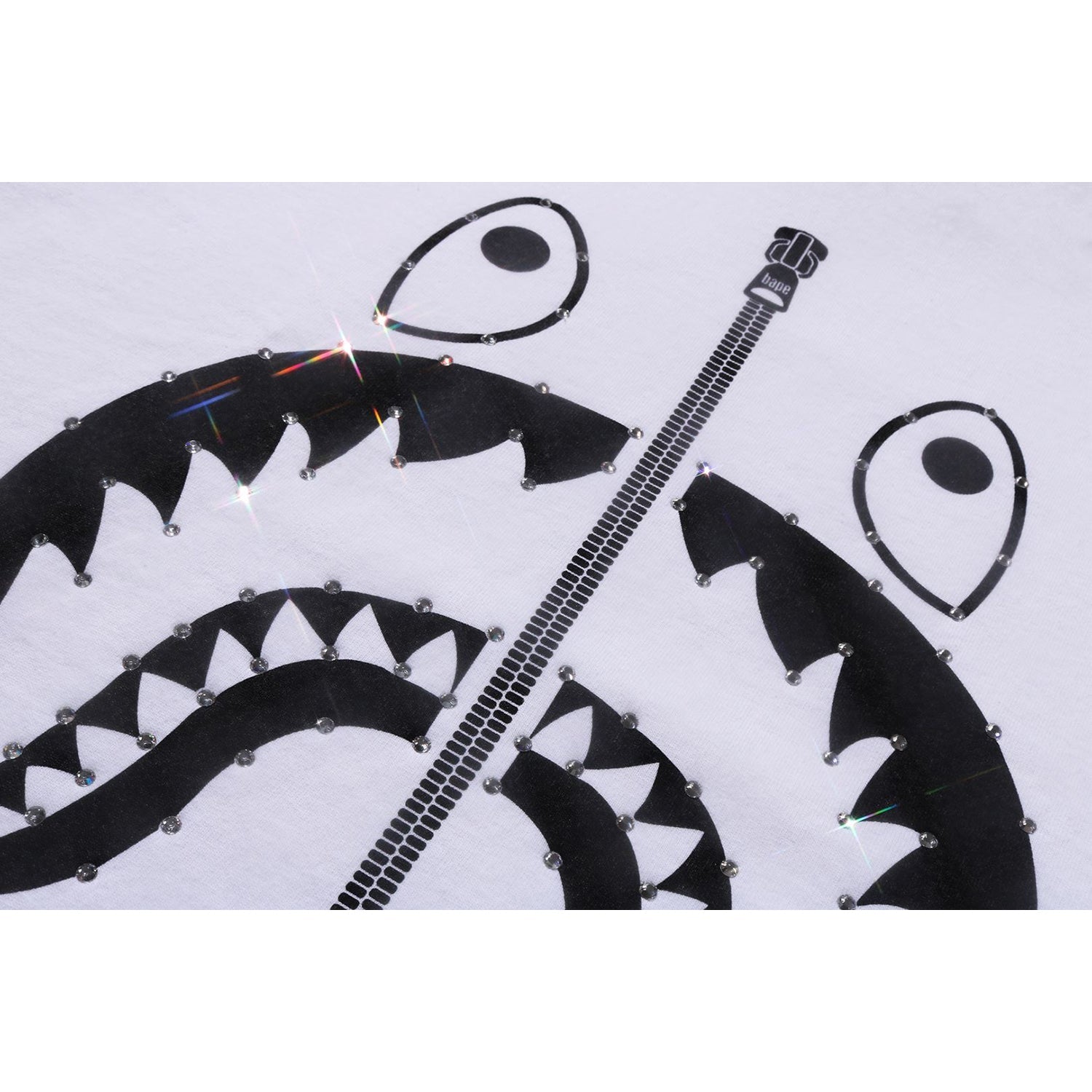 CRYSTAL STONE SHARK TEE LADIES