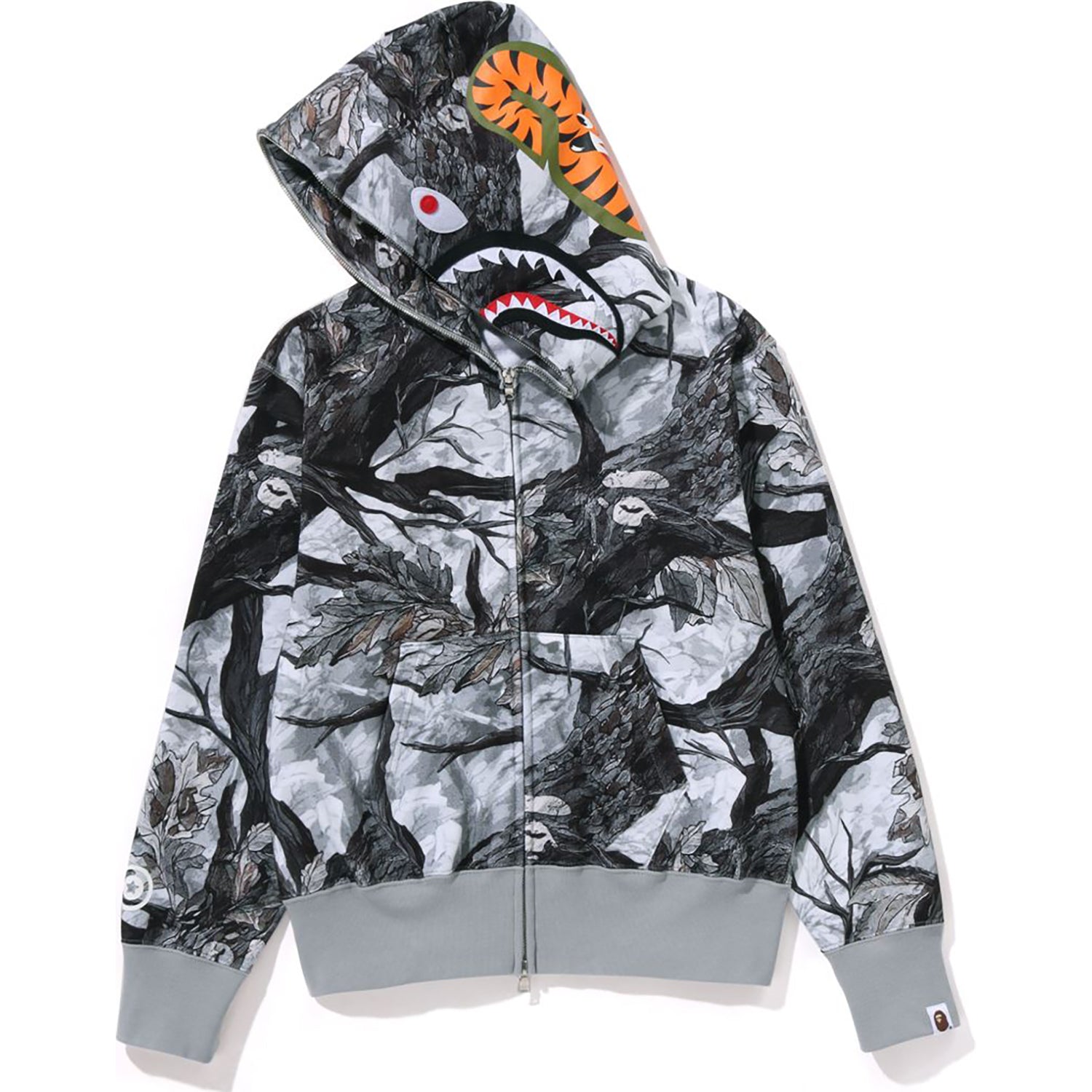 TREE EDGE CAMO SHARK FULL ZIP HOODIE LADIES