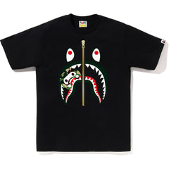 BAPE MENS ABC CAMO MILO SHARK T-SHIRT