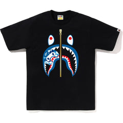 BAPE MENS ABC CAMO MILO SHARK T-SHIRT