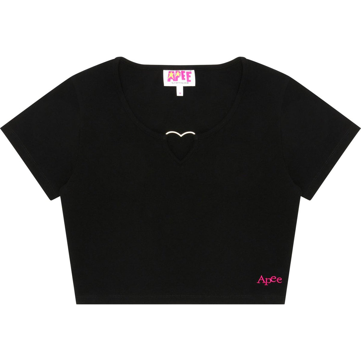 APEE HERT SHAPE METAL RING CROP TOP LADIES